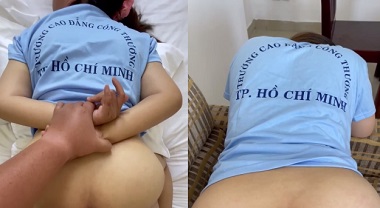 Sinh viên cao đẳng Sài Gòn tự quay clip nóng bỏng với người yêu